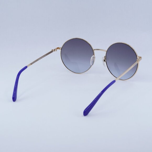 🕶️ New Moschino MOL037/S 0PJP GB Sunglasses - Gold/Blue Frame, Azure Lenses - Picture 4 of 10